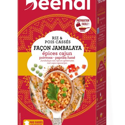 beendi Riso e piselli spezzati stile Jambalaya con spezie Cajun 250g