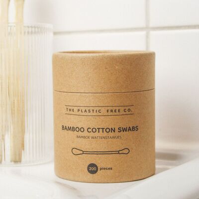 Bamboo Cotton Swabs - 200 pieces