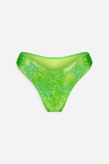 Bas De Maillot De Bain Menstruel - ROSE - LIME LUMINOSO 1