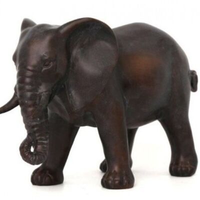 Ornement d'éléphant en bronze