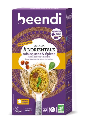 beendi Quinoa à l'Orientale, raisins secs et épices 250g 1