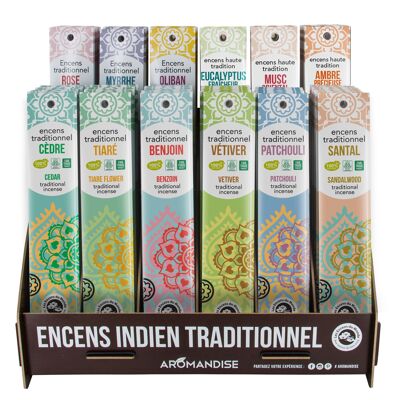 Kit Encens indiens en bâtonnets Haute tradition - Banque