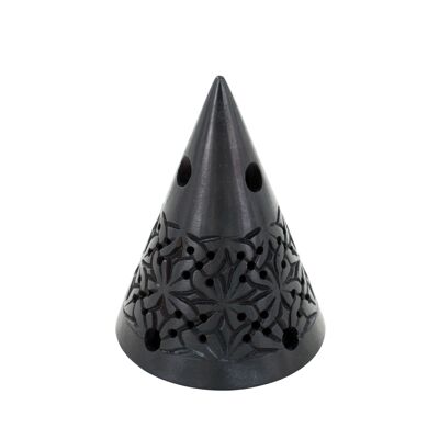 Black Ikone stone incense holder