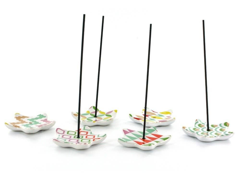 Portaincenso stella in ceramica