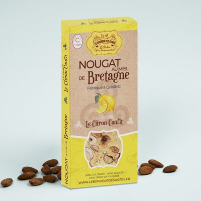 Kandierter Zitronen-Nougat