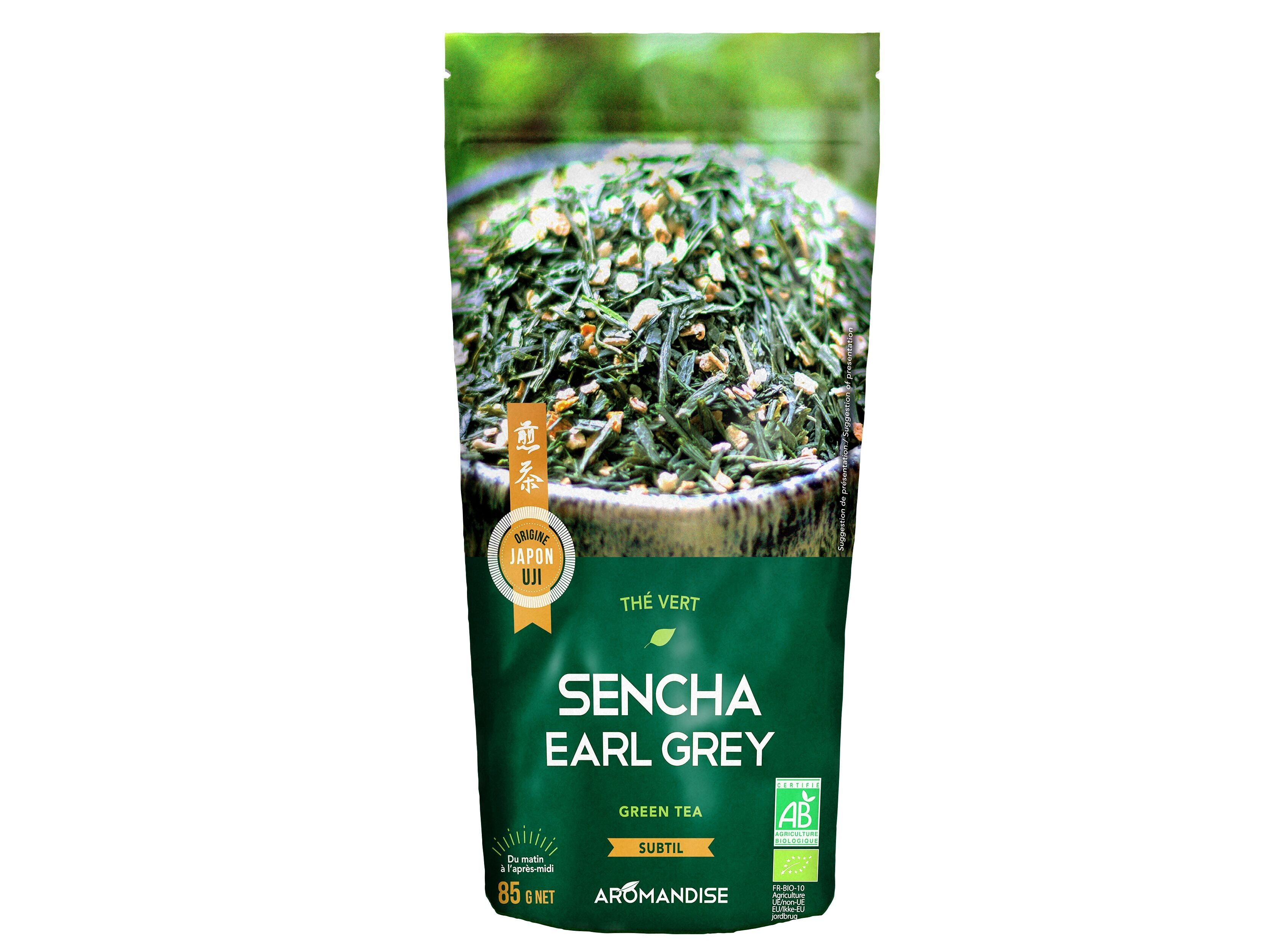 Tè verde Sencha Earl Grey