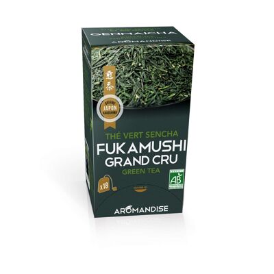 Grand cru Fukamushi Sencha té verde en infusión