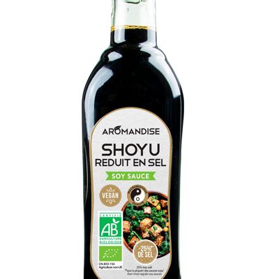Salsa de soja Shoyu 25% menos salada 0,48L