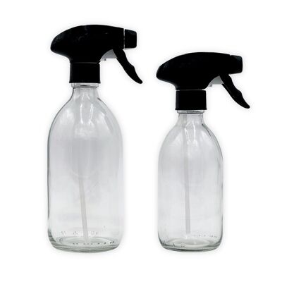 Clear Glass Spray Bottle