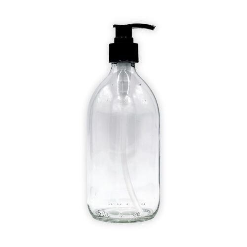 Clear Glass Pump Bottle