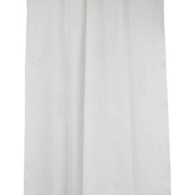 White curtain with multicolored embroidery size 1
