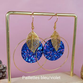 Boucles d'oreilles POMONA paillettes - 3 Coloris 3