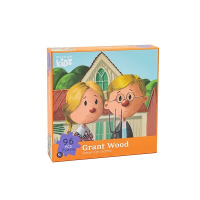 Puzzle - Grant Wood - American Gothic - 96 Teile - Museum Kidz