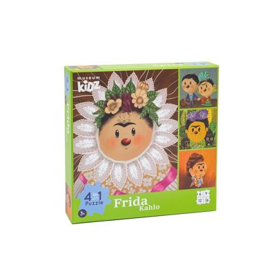 Puzzle - Frida Kahlo - 4 en 1 - Museum Kidz