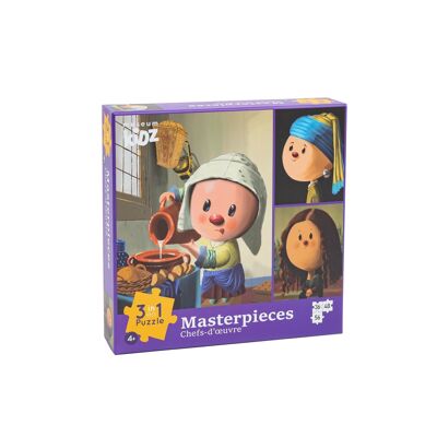 Puzzle - Obras maestras - 3 en 1 - Museum Kidz