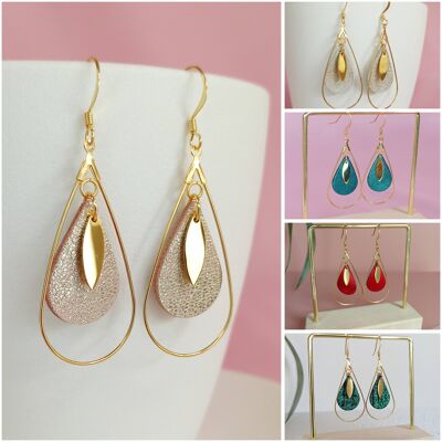 Metallic NAYA earrings - 4 Colors