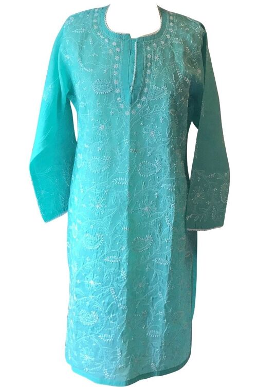 Camilla Embroidered Cotton Kaftan