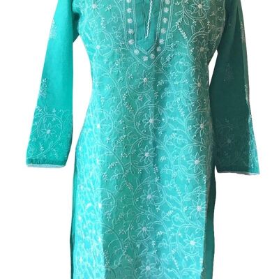 Alexandria Embroidered Cotton Kaftan