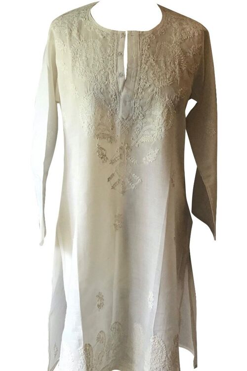 Venus Embroidered Cotton Kaftan