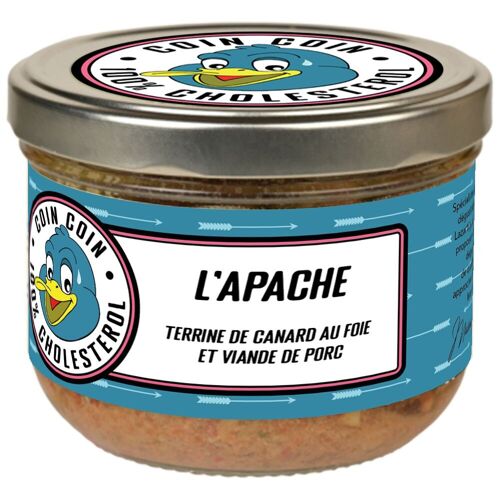 L’APACHE. Terrine de canard au foie et viande de porc