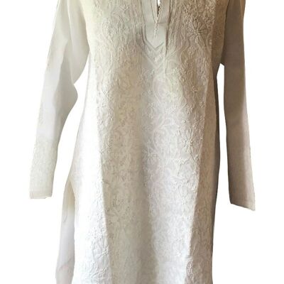 Caftano in cotone ricamato Jasmine