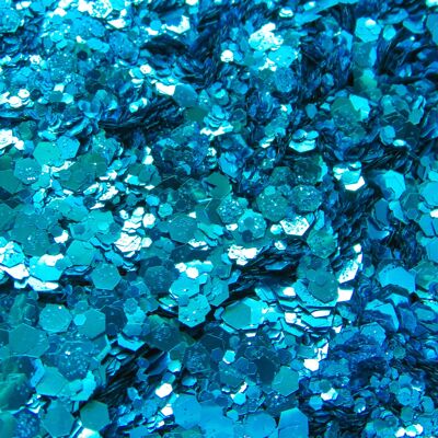 Mélange de paillettes écologiques bleu ciel