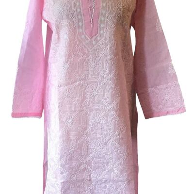 Natalie Embroidered Cotton Kaftan