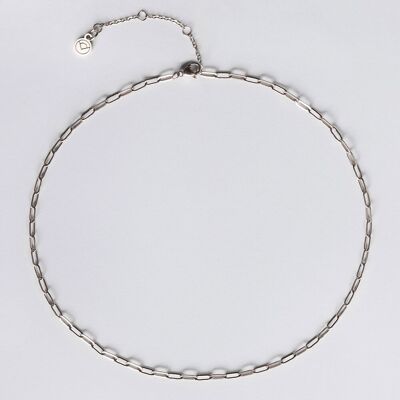 Filigree link chain in silver / waterproof & durable