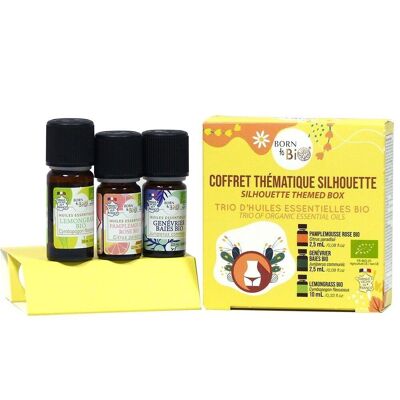 Coffret thématique silhouette - Trio d'huiles essentielles certifiées BIO