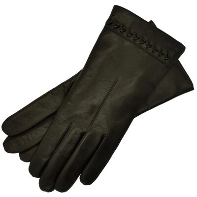 Guantes de cuero negro Ferrara