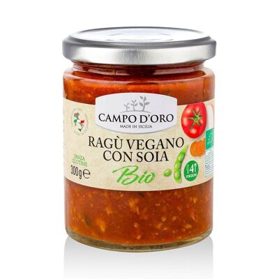 Vegan ragù with organic soy