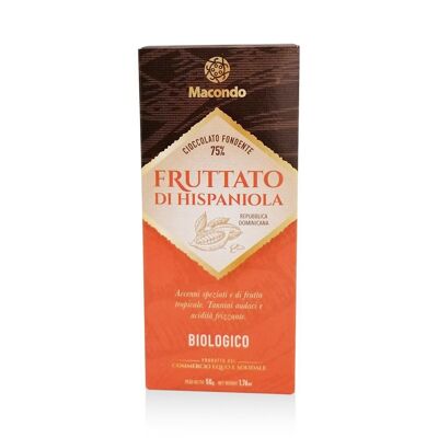 Chocolate negro afrutado Hispaniola orgánico 75%