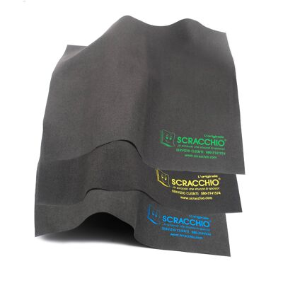 Pack of 3 surface cleaning cloths - multicolored Scracchio