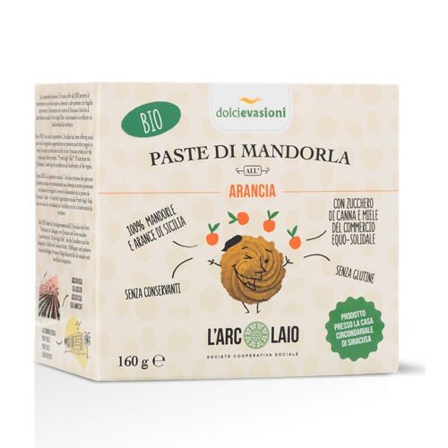 Paste di Mandorla Siciliana all'Arancia BIO