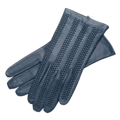 Vernazza Jeans Guantes de cuero azul