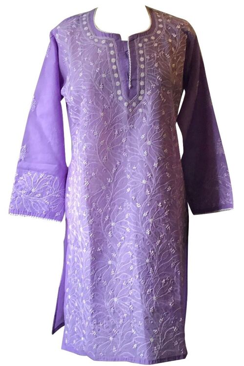 Samantha Embroidered Cotton Kaftan