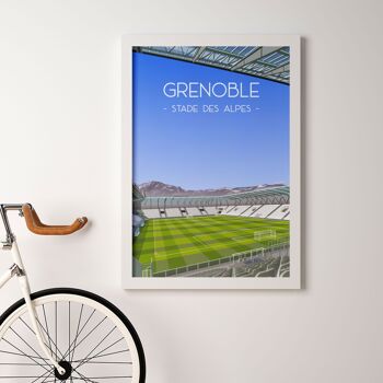 Grenoble football affiche stade des Alpes 1