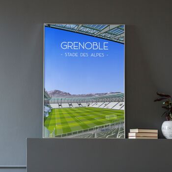 Grenoble football affiche stade des Alpes 2