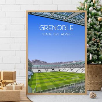 Grenoble football affiche stade des Alpes 3