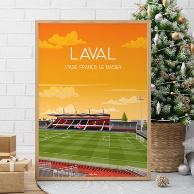 Laval football stadium poster