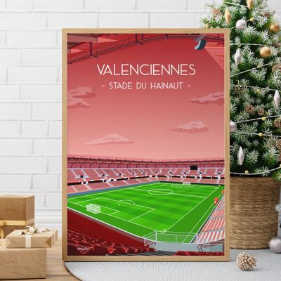 Valenciennes Hainaut Football stadium poster