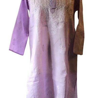 Charlotte bestickter Baumwollkaftan