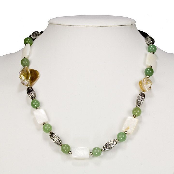 Collana Atlanta con avventurina verde