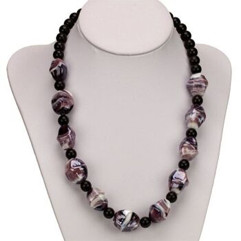 Collier Cara, violet 20x17mm 2