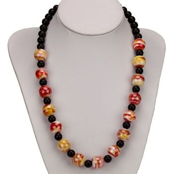 Collier Cara, perle rouge 14mm 1