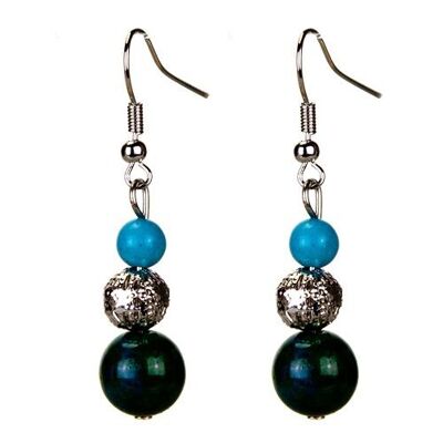 Orecchini Howlite/Crisocolla