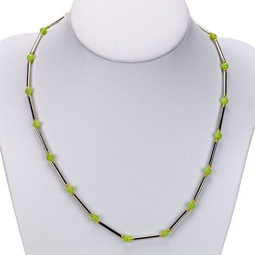 Rod chain green jade 4mm