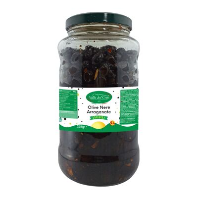 Olive Nere Arraganate XL | 2.5 Kg