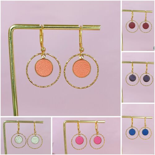 Boucles d'oreilles COCO mat - 6 Coloris