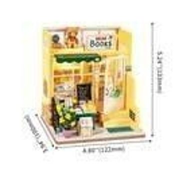 Librairie DIY House Mind-Find, Robotime, DG152, 12.2x10x13.3 cm 2